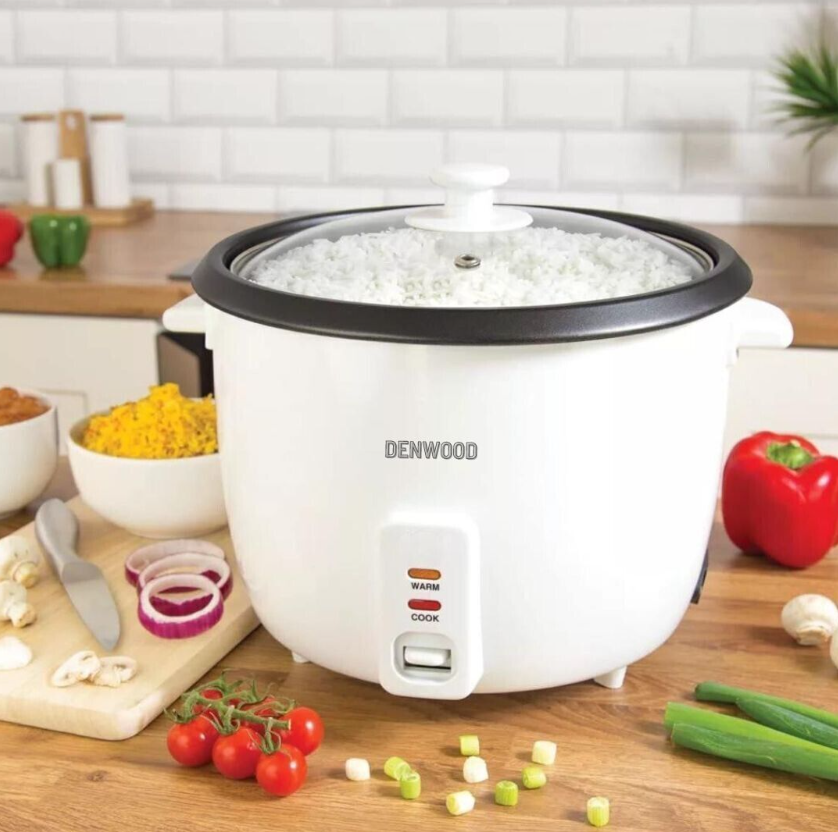 Electric Rice Cooker - Non-Stick Removable Bowl, Keep Warm Function 1.0L to 1.8L